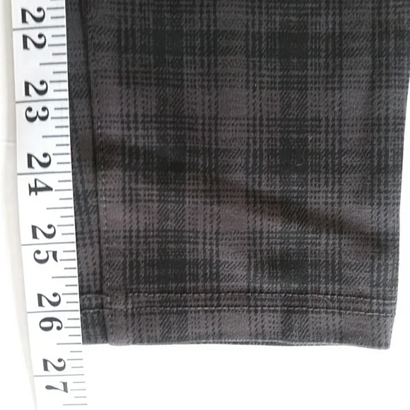 Liverpool Maternity Plaid Stitch Fix Legging 2 / 26 Black Gray - Picture 15 of 15
